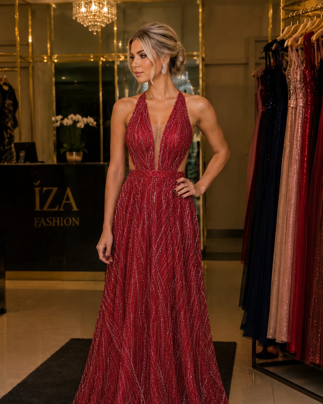 Vestido Glamour Vermelho