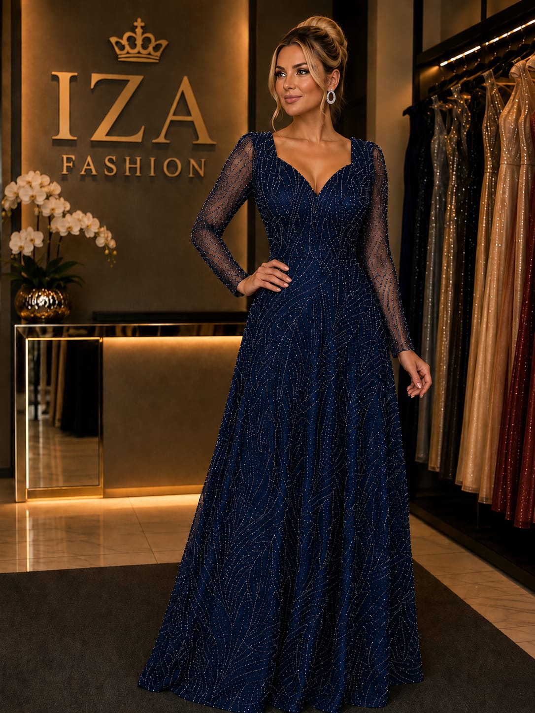 Vestido Diamante Marinho