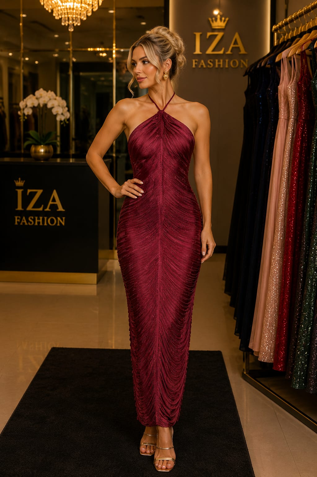 Vestido Tiras Marsala