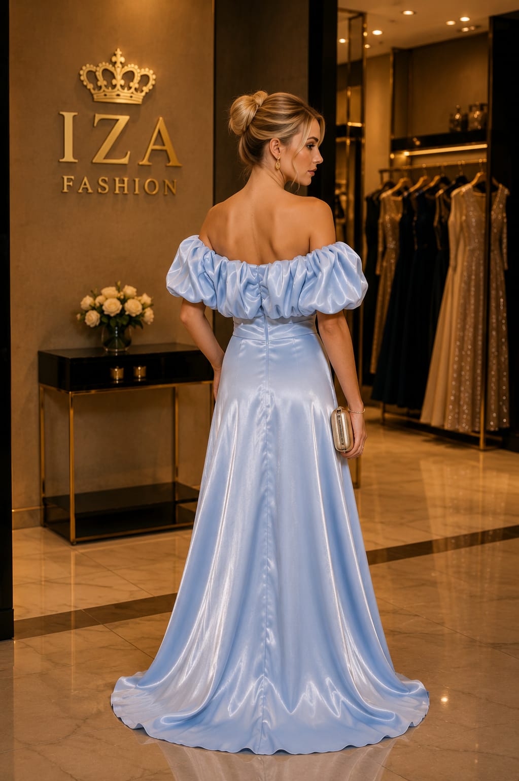 Vestido Zibeline Glow Luxo Serenity